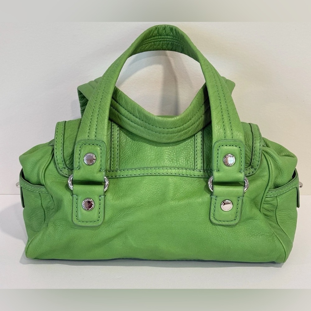 Marc by Marc Jacobs Lime Kelly Green Leather Shoulder Bag GUC - Picture 12 of 15